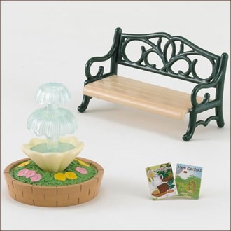 Fountain And Bench Set, Sylvanian Families, Epoch, Accessories, 4905040262905